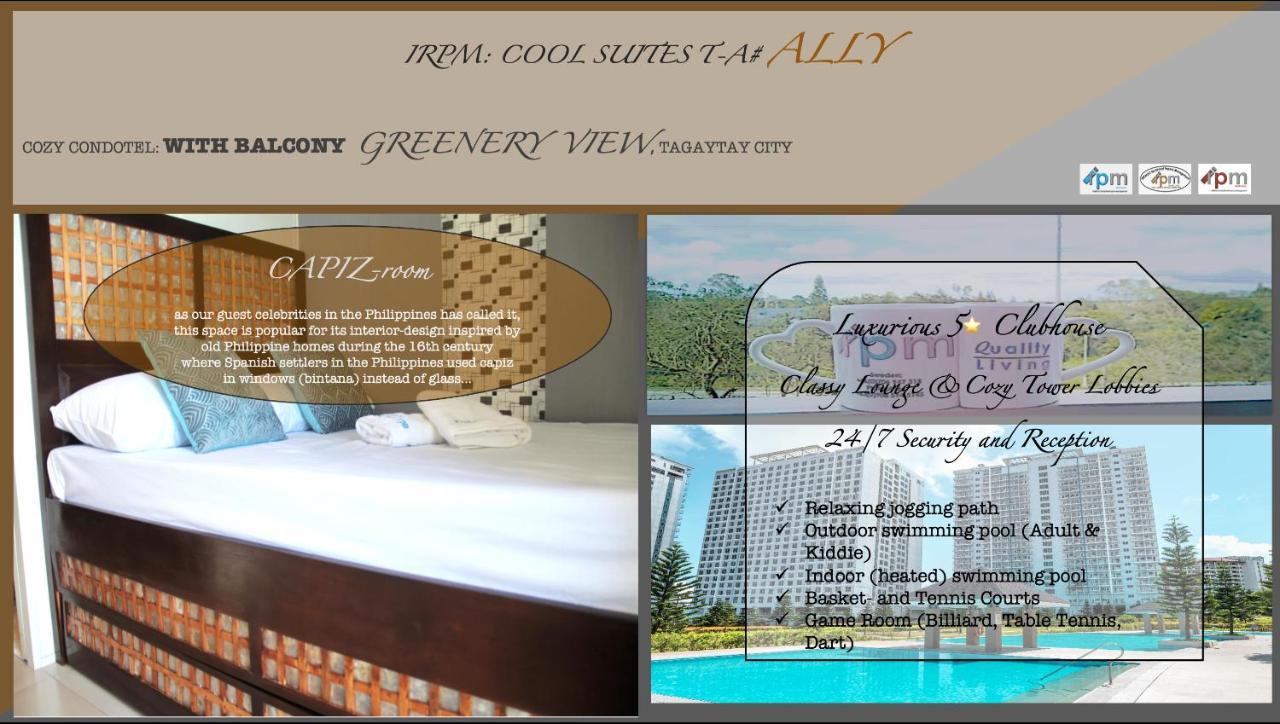 Irpm Coolsuites #Ally Wind Residences 1Br Tower A Greenery View Tagaytay City Exterior foto